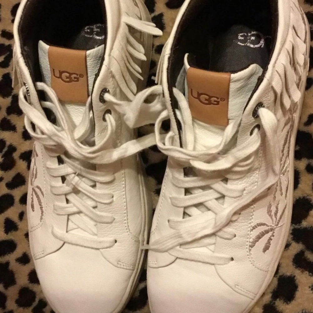 Ugg SNEAKER HIGH FRINGE PALMS Sz. 8